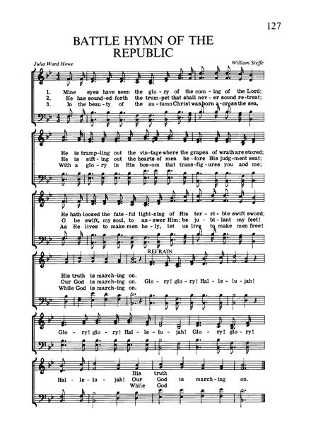 DEVOTION Battle Hymn of the Republic: The Story Behind the Song By Kenneth W. Osbeck Guest Writer. CBN.com-- To have implicit trust in God's faithful care and protection is never easy in times of danger or strife.Yet even in the midst of the terrible Civil War between the Northern and Southern states, a remarkable woman named Julia Ward …